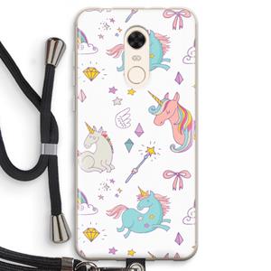 CaseCompany Fantasiewereld: Xiaomi Redmi 5 Transparant Hoesje met koord