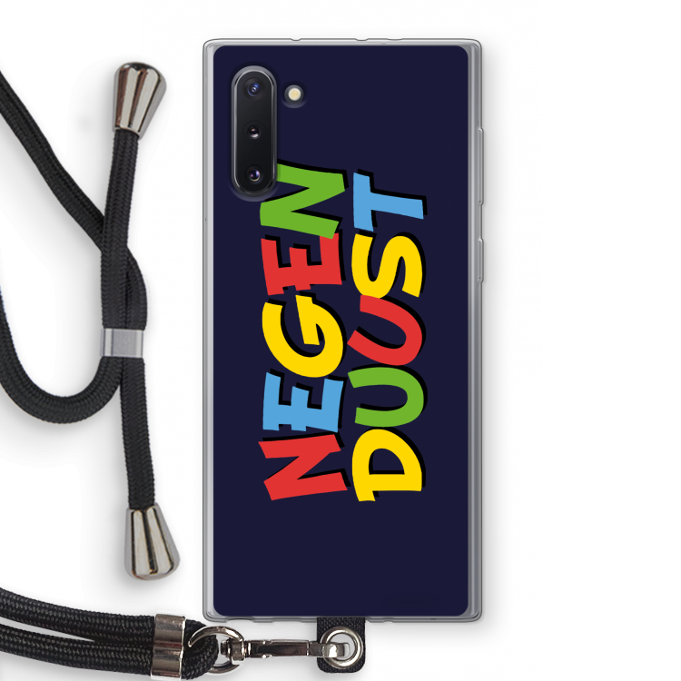 CaseCompany 90's One: Samsung Galaxy Note 10 Transparant Hoesje met koord