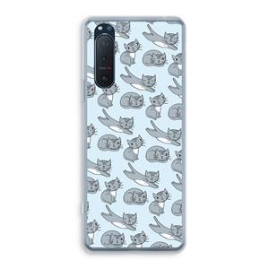 CaseCompany Poezen: Sony Xperia 5 II Transparant Hoesje