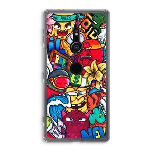 CaseCompany No Rules: Sony Xperia XZ2 Transparant Hoesje