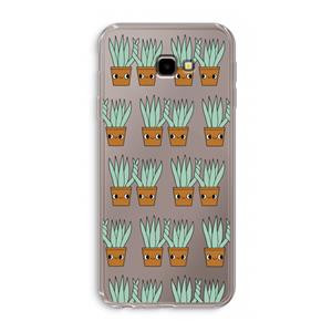 CaseCompany Sansevieria: Samsung Galaxy J4 Plus Transparant Hoesje