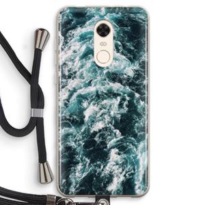 CaseCompany Zee golf: Xiaomi Redmi 5 Transparant Hoesje met koord