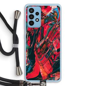 CaseCompany Endless Descent: Samsung Galaxy A52 Transparant Hoesje met koord