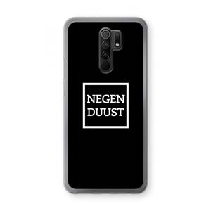 CaseCompany Negenduust black: Xiaomi Redmi 9 Transparant Hoesje