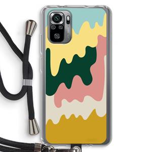 CaseCompany Baar B: Xiaomi Redmi Note 10S Transparant Hoesje met koord