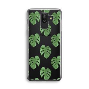 CaseCompany Monstera leaves: Samsung Galaxy J8 (2018) Transparant Hoesje