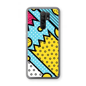 CaseCompany Pop Art #1: Xiaomi Redmi 9 Transparant Hoesje