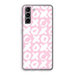 CaseCompany XOXO: Samsung Galaxy S21 Transparant Hoesje