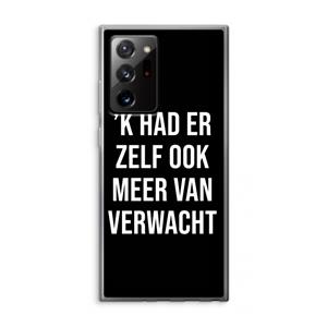 CaseCompany Meer verwacht - Zwart: Samsung Galaxy Note 20 Ultra / Note 20 Ultra 5G Transparant Hoesje