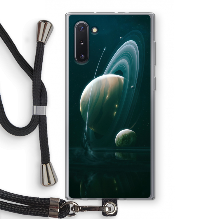 CaseCompany Mercurius: Samsung Galaxy Note 10 Transparant Hoesje met koord