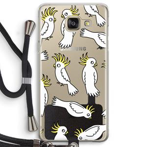 CaseCompany Papegaai: Samsung Galaxy A5 (2016) Transparant Hoesje met koord