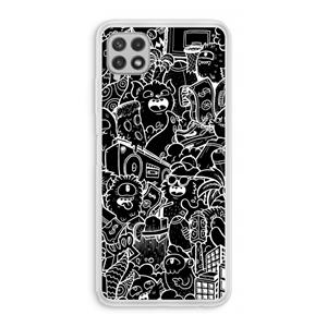 CaseCompany Vexx Black City : Samsung Galaxy A22 4G Transparant Hoesje