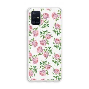 CaseCompany Kleine roosjes: Galaxy A51 4G Transparant Hoesje