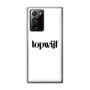 CaseCompany Topwijf Wit: Samsung Galaxy Note 20 Ultra / Note 20 Ultra 5G Transparant Hoesje