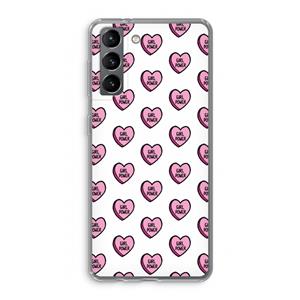 CaseCompany GIRL POWER: Samsung Galaxy S21 Transparant Hoesje