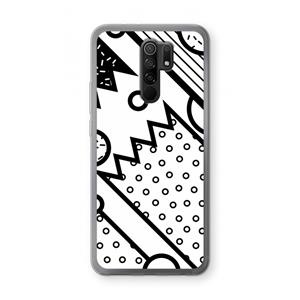 CaseCompany Pop Art #4: Xiaomi Redmi 9 Transparant Hoesje