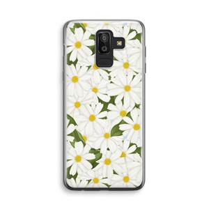 CaseCompany Summer Daisies: Samsung Galaxy J8 (2018) Transparant Hoesje