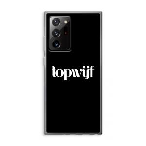 CaseCompany Topwijf Zwart: Samsung Galaxy Note 20 Ultra / Note 20 Ultra 5G Transparant Hoesje