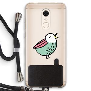 CaseCompany Birdy: Xiaomi Redmi 5 Transparant Hoesje met koord