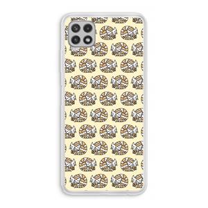 CaseCompany Slapende poes: Samsung Galaxy A22 4G Transparant Hoesje
