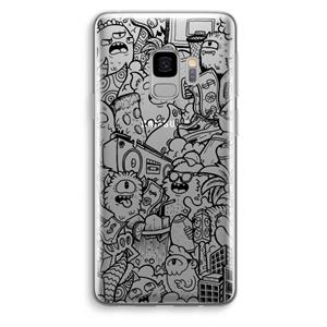 CaseCompany Vexx Black City : Samsung Galaxy S9 Transparant Hoesje