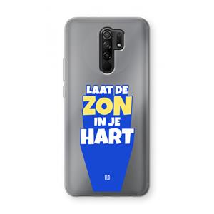 CaseCompany Laat de zon in je hart: Xiaomi Redmi 9 Transparant Hoesje