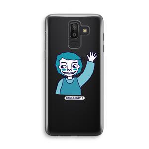 CaseCompany Zwaai: Samsung Galaxy J8 (2018) Transparant Hoesje