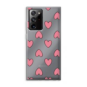 CaseCompany Ondersteboven verliefd: Samsung Galaxy Note 20 Ultra / Note 20 Ultra 5G Transparant Hoesje