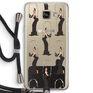CaseCompany Pop Some Kim: Samsung Galaxy A5 (2016) Transparant Hoesje met koord