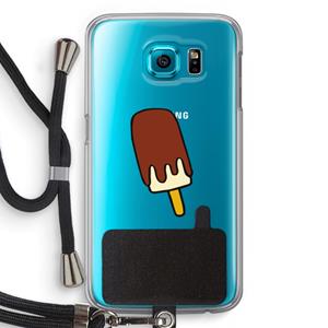 CaseCompany Frisco: Samsung Galaxy S6 Transparant Hoesje met koord
