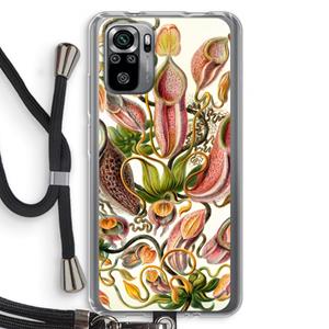 CaseCompany Haeckel Nepenthaceae: Xiaomi Redmi Note 10S Transparant Hoesje met koord