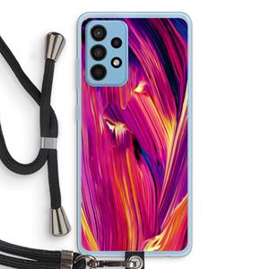 CaseCompany Phoenix: Samsung Galaxy A52 Transparant Hoesje met koord