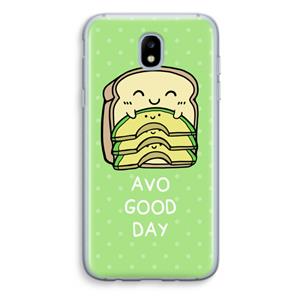 CaseCompany Avo Good Day: Samsung Galaxy J5 (2017) Transparant Hoesje