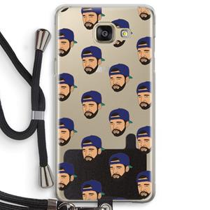 CaseCompany Drake Away: Samsung Galaxy A5 (2016) Transparant Hoesje met koord