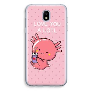 CaseCompany Love You A Lotl: Samsung Galaxy J5 (2017) Transparant Hoesje