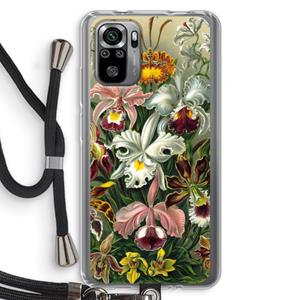 CaseCompany Haeckel Orchidae: Xiaomi Redmi Note 10S Transparant Hoesje met koord