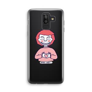 CaseCompany Hartje: Samsung Galaxy J8 (2018) Transparant Hoesje