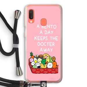 CaseCompany Bento a day: Samsung Galaxy A20e Transparant Hoesje met koord