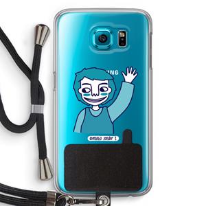 CaseCompany Zwaai: Samsung Galaxy S6 Transparant Hoesje met koord