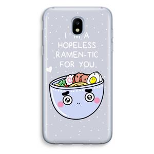 CaseCompany I'm A Hopeless Ramen-Tic For You: Samsung Galaxy J5 (2017) Transparant Hoesje