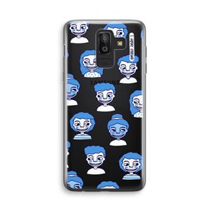 CaseCompany Gezichtjes: Samsung Galaxy J8 (2018) Transparant Hoesje