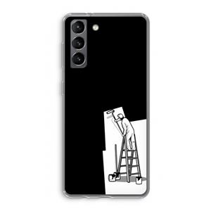CaseCompany Musketon Painter: Samsung Galaxy S21 Transparant Hoesje