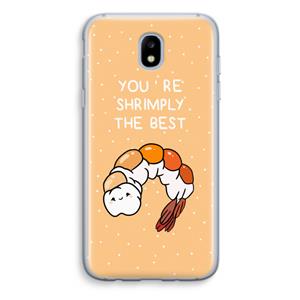 CaseCompany You're Shrimply The Best: Samsung Galaxy J5 (2017) Transparant Hoesje