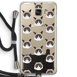 CaseCompany It's a Purrr Case: Samsung Galaxy A5 (2016) Transparant Hoesje met koord