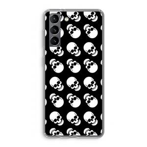 CaseCompany Musketon Skulls: Samsung Galaxy S21 Transparant Hoesje