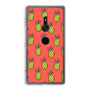 CaseCompany Ananas: Sony Xperia XZ2 Transparant Hoesje