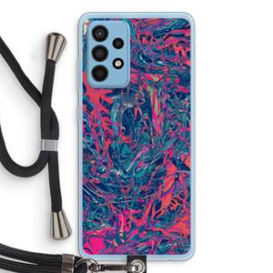 CaseCompany Sleeping Dreams: Samsung Galaxy A52 Transparant Hoesje met koord