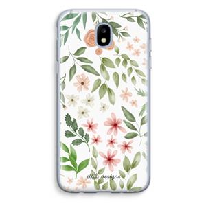 CaseCompany Botanical sweet flower heaven: Samsung Galaxy J5 (2017) Transparant Hoesje
