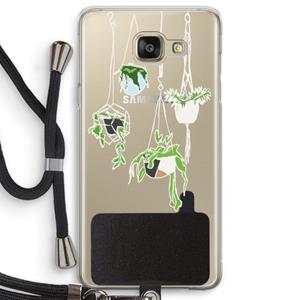 CaseCompany Hang In There: Samsung Galaxy A5 (2016) Transparant Hoesje met koord