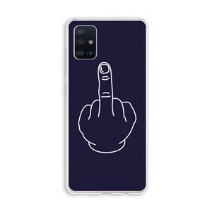 CaseCompany F**k U: Galaxy A51 4G Transparant Hoesje